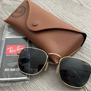 Ray-Ban Frank Legend Gold Sunglasses NEVER WORN